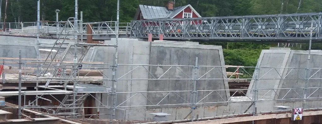 översiktsbild av impregnerad betongkonstruktion
