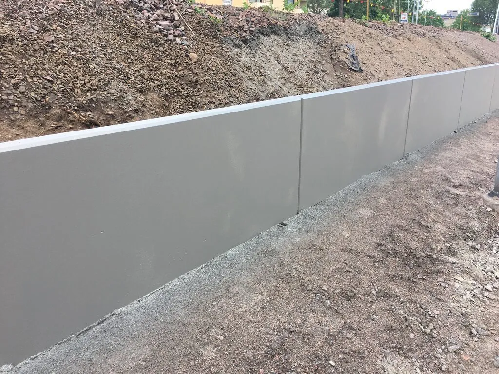 betongkonstruktion som impregnerats i samband med sanering
